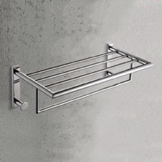 Modern Polished Chrome Towel Rack